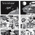Mr. Stiks goes to the moon